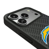Los Angeles Chargers Personalized EndZone Plus Bump Phone Case for Apple iPhone