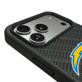 Los Angeles Chargers Personalized EndZone Plus Bump Phone Case for Apple iPhone