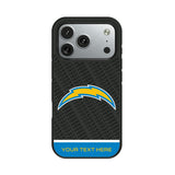 Los Angeles Chargers Personalized EndZone Plus Bump Phone Case for Apple iPhone