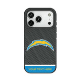Los Angeles Chargers Personalized EndZone Plus Bump Phone Case for Apple iPhone
