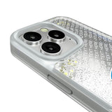 Los Angeles Chargers Personalized EndZone Plus Glitter Phone Case for Apple iPhone