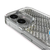 Los Angeles Chargers Personalized EndZone Plus Glitter Phone Case for Apple iPhone