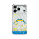 Los Angeles Chargers Personalized EndZone Plus Glitter Phone Case for Apple iPhone