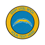 Los Angeles Chargers Personalized Endzone Solid PopSockets Magnetic Phone Grip and Stand