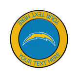 Los Angeles Chargers Personalized Endzone Solid PopSockets Magnetic Phone Grip and Stand