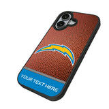 Los Angeles Chargers Personalized Football Bump Phone Case for Apple iPhone