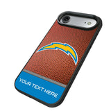 Los Angeles Chargers Personalized Football Bump Phone Case for Apple iPhone