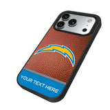 Los Angeles Chargers Personalized Football Bump Phone Case for Apple iPhone