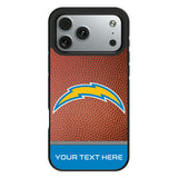 Los Angeles Chargers Personalized Football Bump Phone Case for Apple iPhone