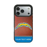 Los Angeles Chargers Personalized Football Bump Phone Case for Apple iPhone