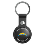 Los Angeles Chargers Personalized Insignia Black Airtag Holder