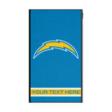 Los Angeles Chargers Personalized Stripe 5000mAh Flat Powerbank