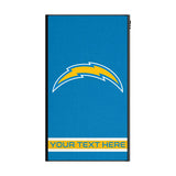 Los Angeles Chargers Personalized Stripe 5000mAh Flat Powerbank
