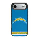 Los Angeles Chargers Personalized Stripe Bump Phone Case for Apple iPhone 17 Series