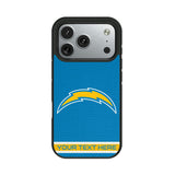 Los Angeles Chargers Personalized Stripe Bump Phone Case for Apple iPhone