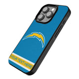 Los Angeles Chargers Personalized Stripe Bump Phone Case for Apple iPhone