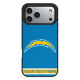 Los Angeles Chargers Personalized Stripe Bump Phone Case for Apple iPhone