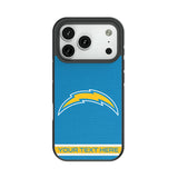 Los Angeles Chargers Personalized Stripe Bump Phone Case for Apple iPhone