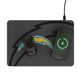 Los Angeles Chargers Personalized Tilt 15-Watt Wireless Charger and Mouse Pad