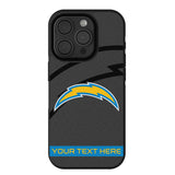 Los Angeles Chargers Personalized Tilt Bump Phone Case for Apple iPhone