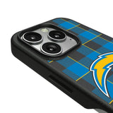 Los Angeles Chargers Plaid MagSafe Compatible Phone Case for Apple iPhone