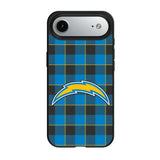 Los Angeles Chargers Plaid MagSafe Compatible Phone Case for Apple iPhone