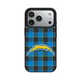 Los Angeles Chargers Plaid MagSafe Compatible Phone Case for Apple iPhone
