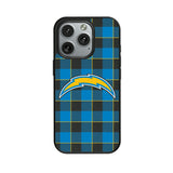 Los Angeles Chargers Plaid MagSafe Compatible Phone Case for Apple iPhone