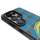 Los Angeles Chargers Plaid MagSafe Compatible Phone Case for Samsung Galaxy 26 Series