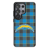 Los Angeles Chargers Plaid MagSafe Compatible Phone Case for Samsung Galaxy 26 Series