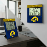 Los Angeles Rams Color Block Wall Clock