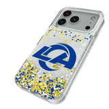 Los Angeles Rams Confetti Glitter Phone Case for Apple iPhone