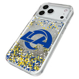 Los Angeles Rams Confetti Glitter Phone Case for Apple iPhone
