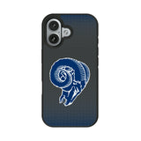 Los Angeles Rams Historic Collection Linen Bump Phone Case for Apple iPhone