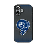 Los Angeles Rams Historic Collection Linen Bump Phone Case for Apple iPhone