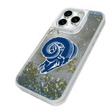 Los Angeles Rams Historic Collection Linen Glitter Phone Case for Apple iPhone
