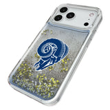 Los Angeles Rams Historic Collection Linen Glitter Phone Case for Apple iPhone