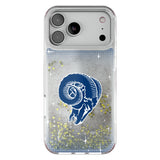Los Angeles Rams Historic Collection Linen Glitter Phone Case for Apple iPhone