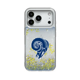 Los Angeles Rams Historic Collection Linen Glitter Phone Case for Apple iPhone