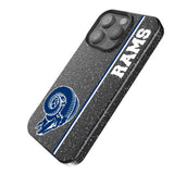 Los Angeles Rams Historic Collection Sidebar Black Bling Phone Case for Apple iPhone
