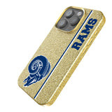 Los Angeles Rams Historic Collection Sidebar Bling Phone Case for Apple iPhone