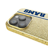Los Angeles Rams Historic Collection Sidebar Bling Phone Case for Apple iPhone