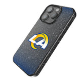 Los Angeles Rams Linen Black Bling Phone Case for Apple iPhone