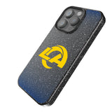 Los Angeles Rams Linen Black Bling Phone Case for Apple iPhone