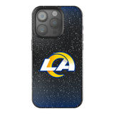 Los Angeles Rams Linen Black Bling Phone Case for Apple iPhone