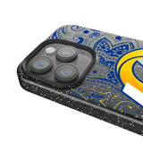 Los Angeles Rams Paisley Black Bling Phone Case for Apple iPhone