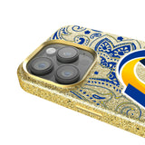 Los Angeles Rams Paisley Bling Phone Case for Apple iPhone