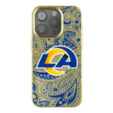 Los Angeles Rams Paisley Bling Phone Case for Apple iPhone