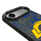 Los Angeles Rams Paisley Bump Phone Case for Apple iPhone
