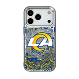 Los Angeles Rams Paisley Glitter Phone Case for Apple iPhone 17 Series